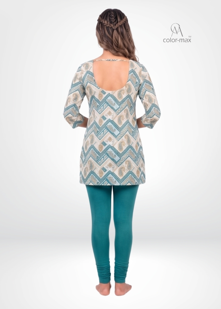 ELECTRIC GREEN - Premium Cotton Lycra Chudi Leggings - Hover